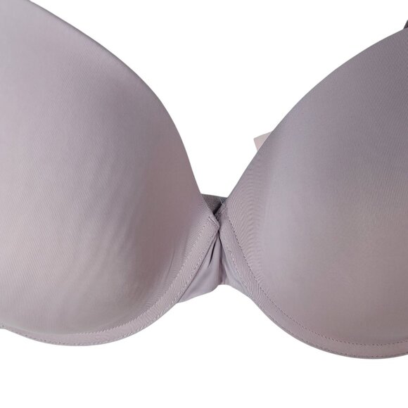 Victoria's Secret Seamless T Shirt Bra Purple 32DDD Underwire Lightly Lined Demi - Picture 3 of 12